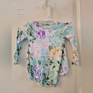 Posh Peanut Floral Kids Romper